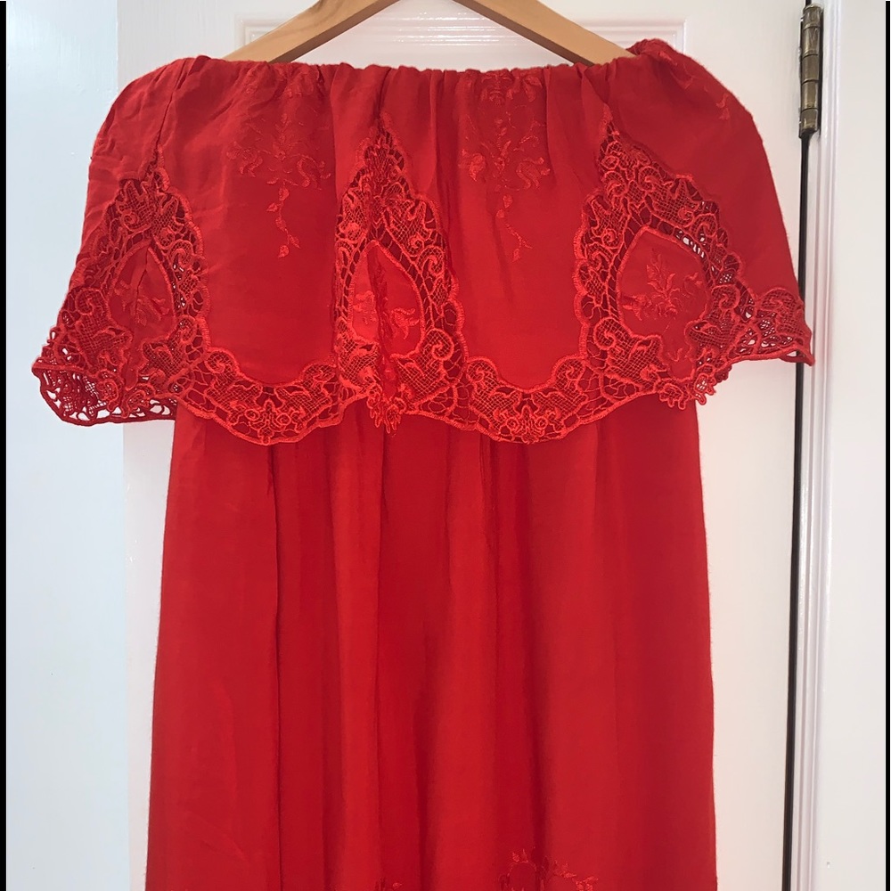 NWT Red embroidered sundress ❤️
